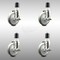 Service Caster 5 Inch 316SS Gray Poly Swivel 1-7/8 Inch Expanding Stem Caster Set Brake SCC SCC-SS316EX20S514-PPUB-TLB-178-4 - alternate 3